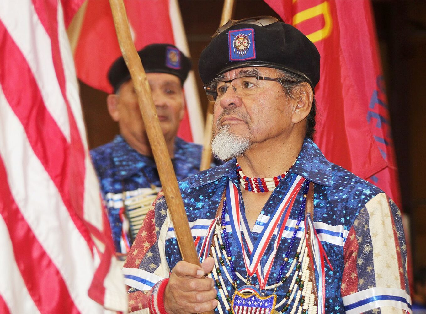 Mission Valley Honor Guard leads dancers